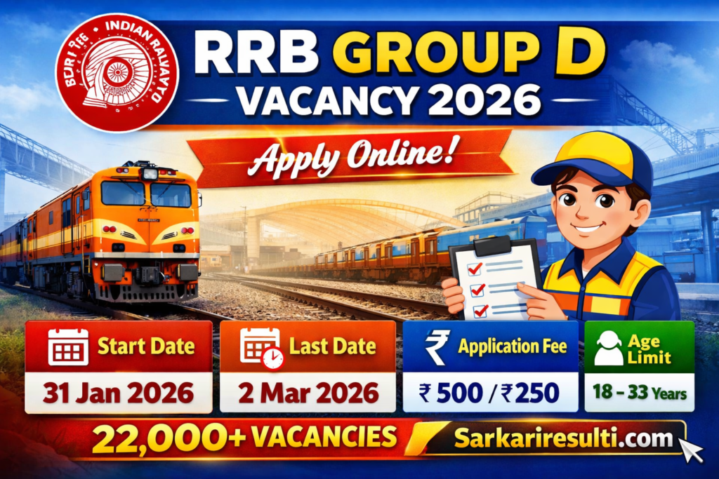 RRB Group D Syllabus 2026 CBT exam pattern subject wise details